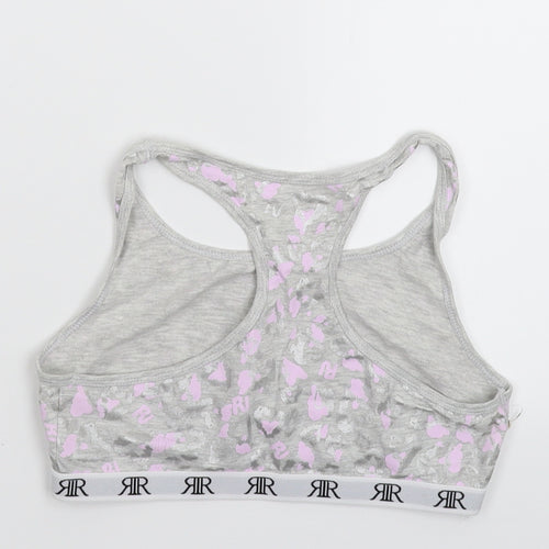 River Island Girls Grey   Cropped Tank Size 11-12 Years