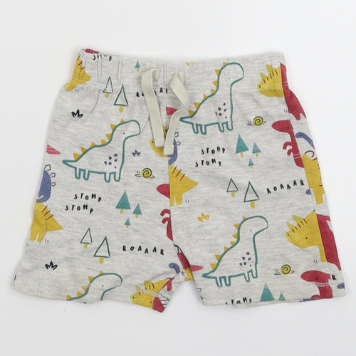 George Baby Grey   Cropped Trousers Size 6-9 Months  - Shorts