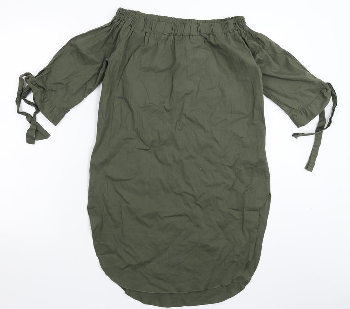 New Look Womens Green Basic Blouse Size M