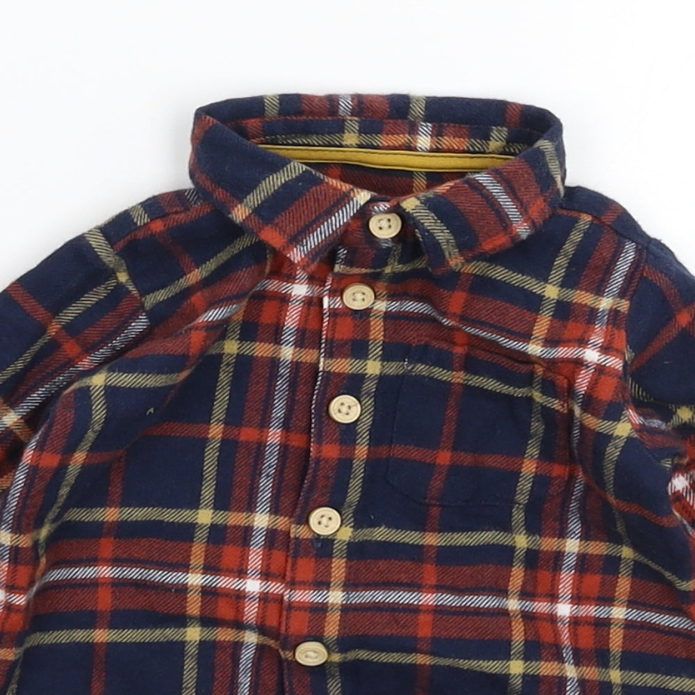 Matalan Baby Multicoloured Check  Babygrow One-Piece Size 6-9 Months
