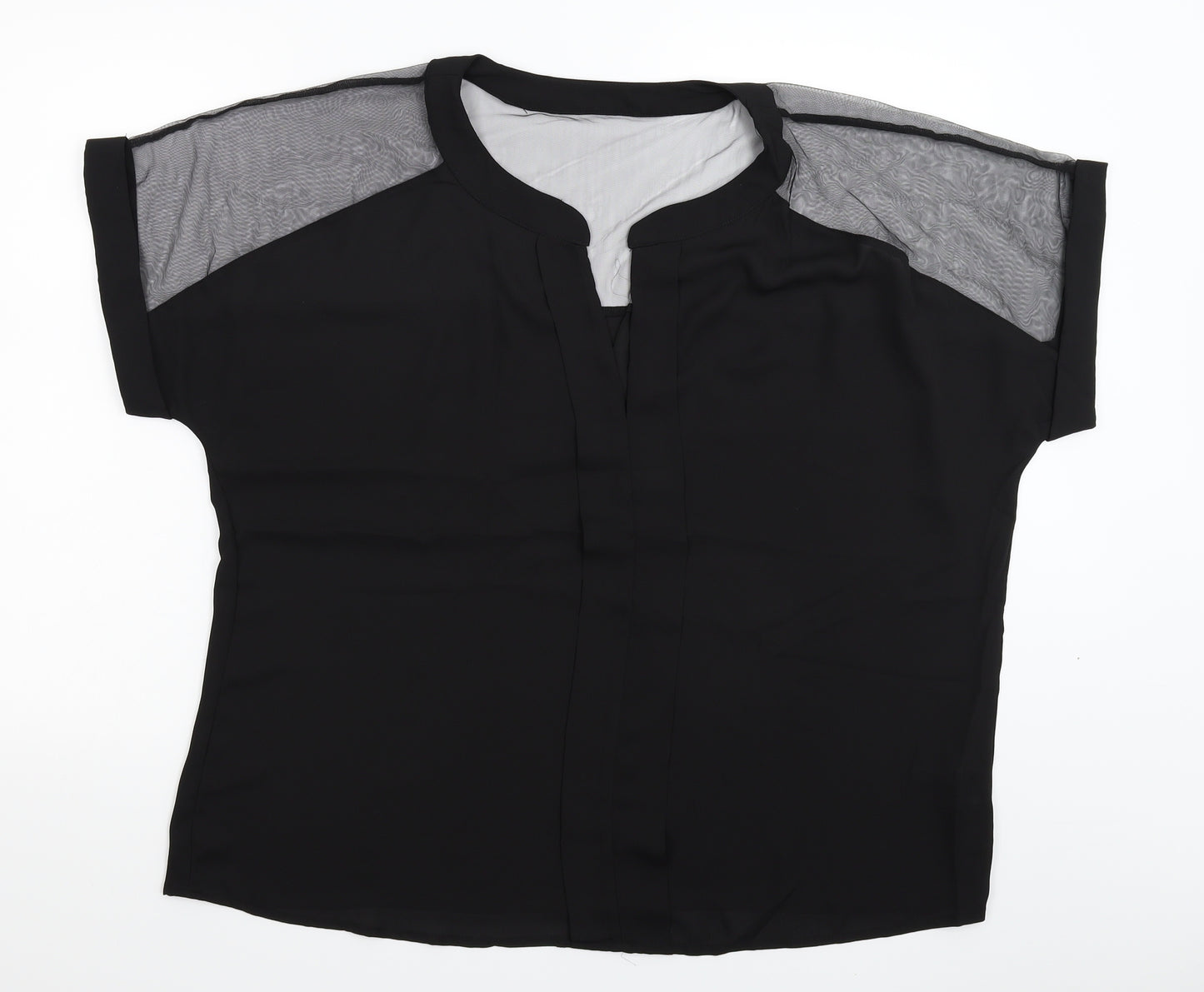 Emery Rose Womens Black   Basic Blouse Size XL