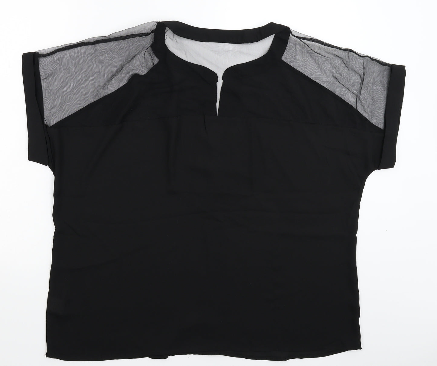 Emery Rose Womens Black   Basic Blouse Size XL