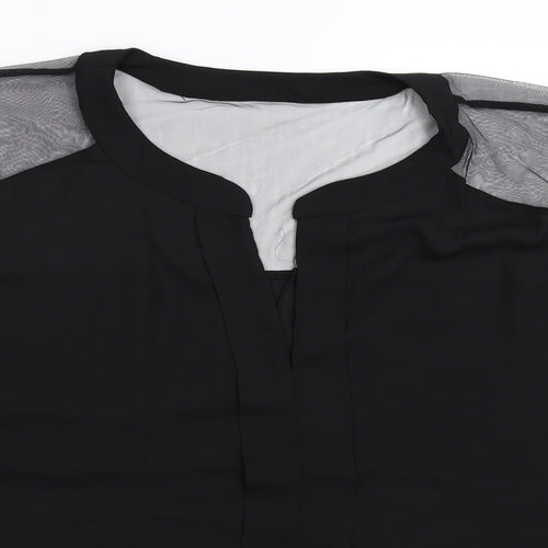 Emery Rose Womens Black   Basic Blouse Size XL