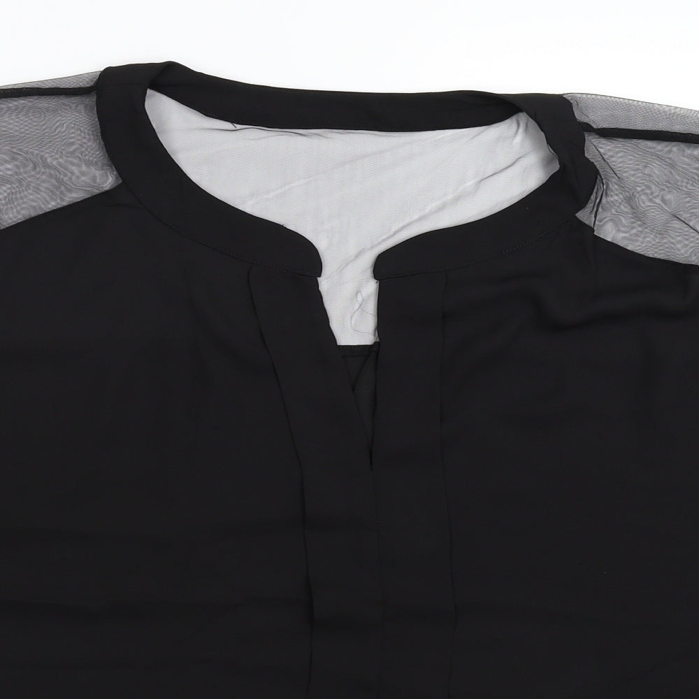 Emery Rose Womens Black   Basic Blouse Size XL
