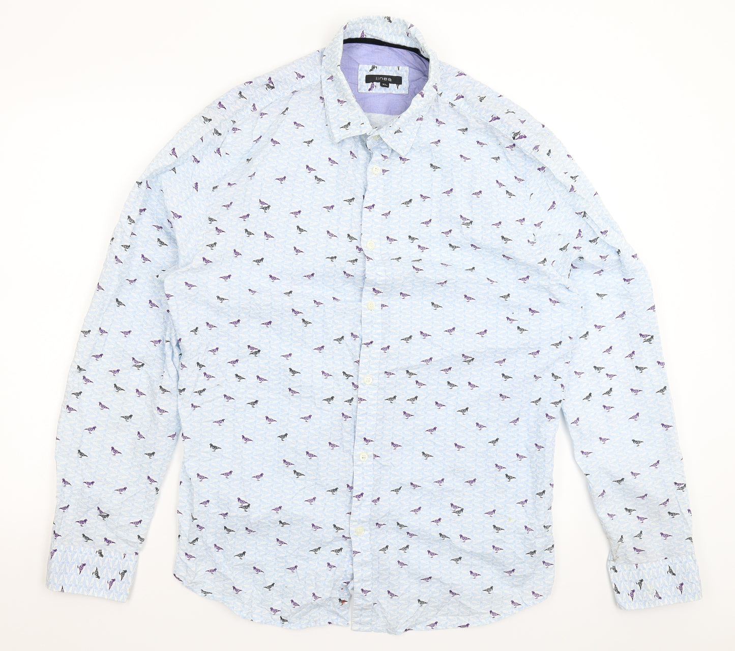 Linea Mens Blue    Button-Up Size XL