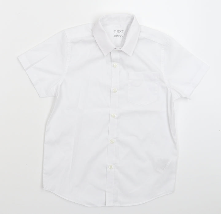 NEXT Boys White Basic Button-Up Size 7 Years