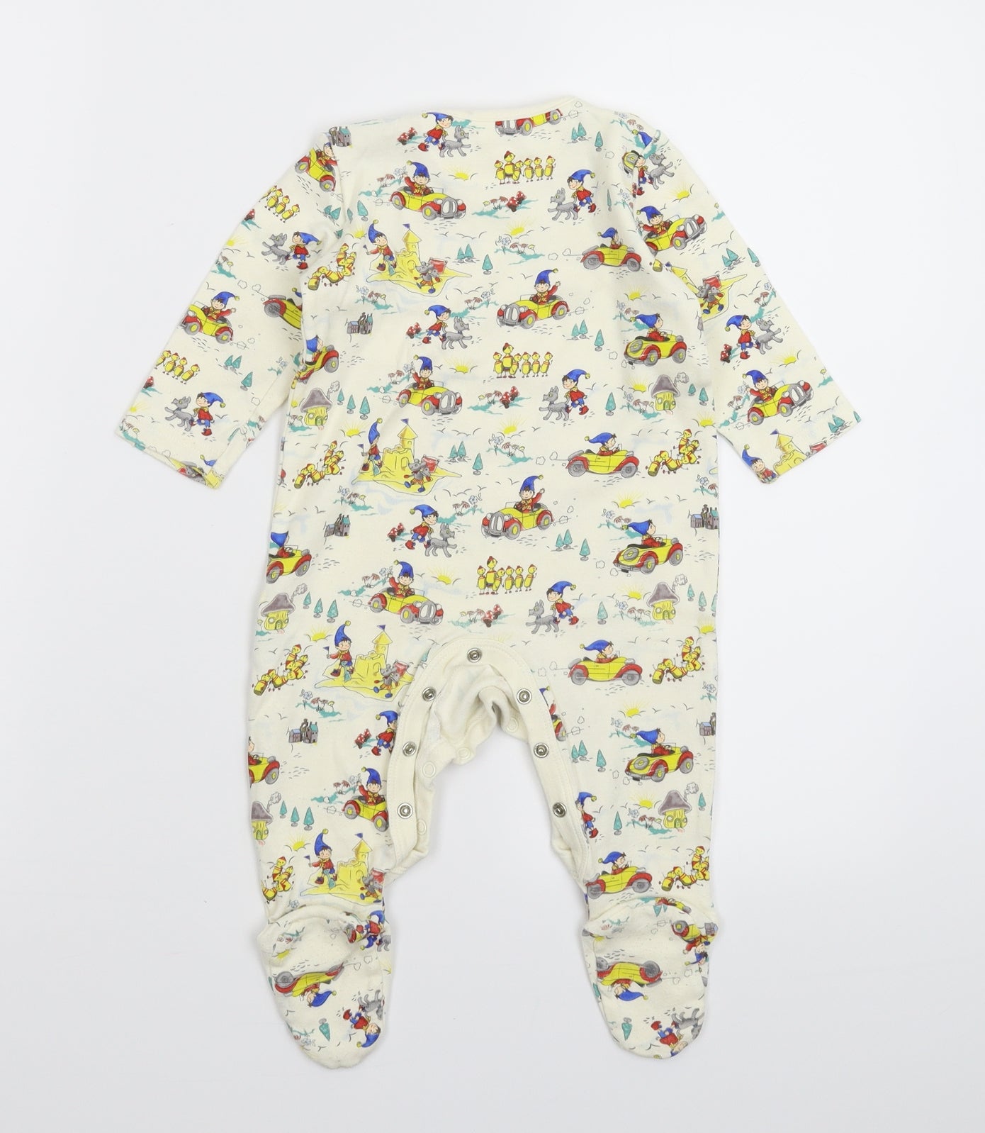 Noddy Baby White   Babygrow One-Piece Size 6-9 Months