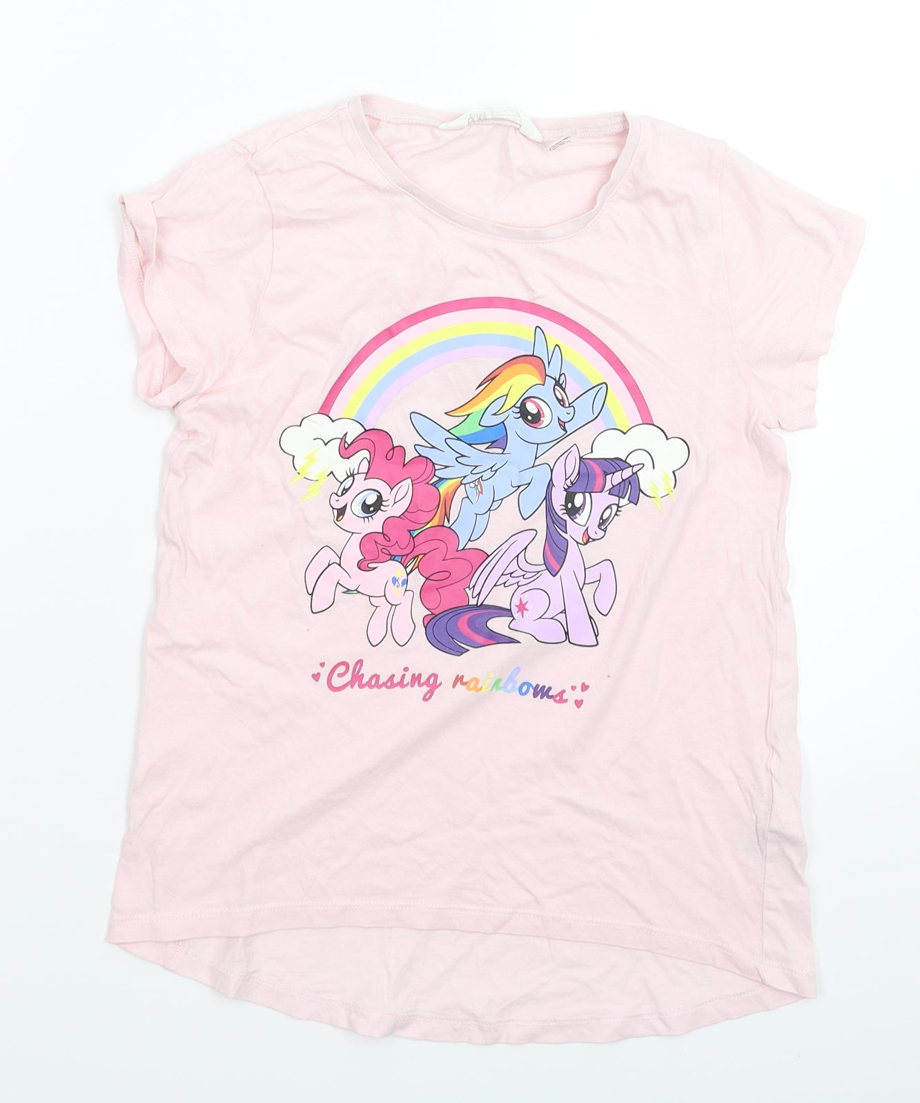 H&M Girls Pink   Basic T-Shirt Size 9-10 Years