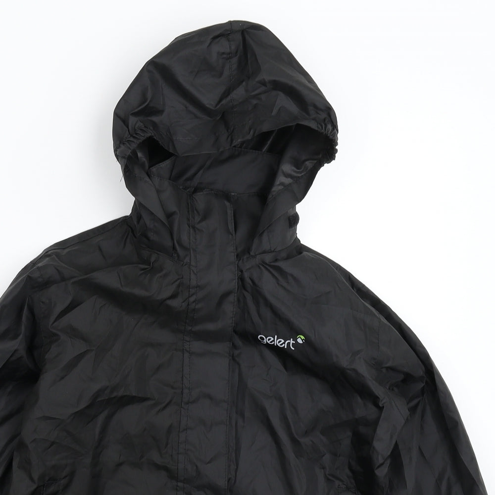 Gelert Boys Black   Rain Coat Jacket Size 9-10 Years