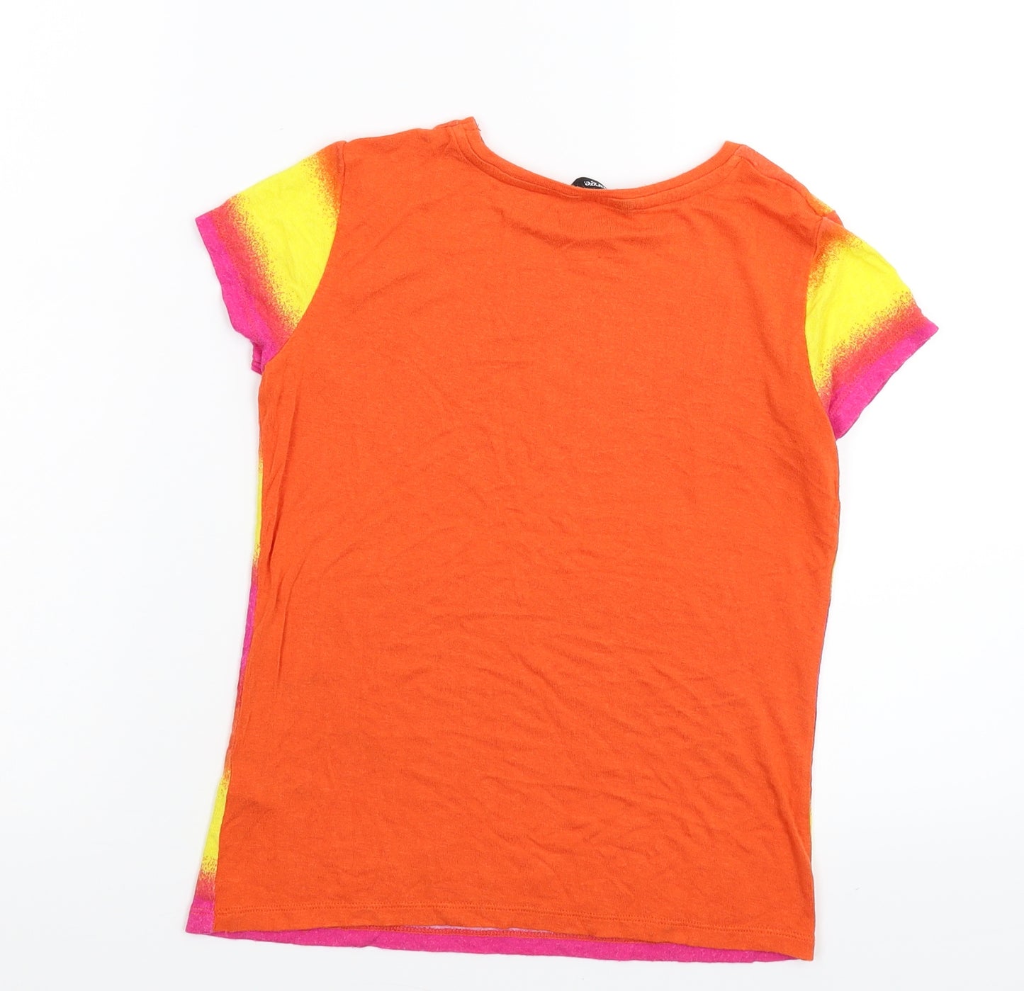 George Girls Multicoloured Striped  Basic T-Shirt Size 6-7 Years