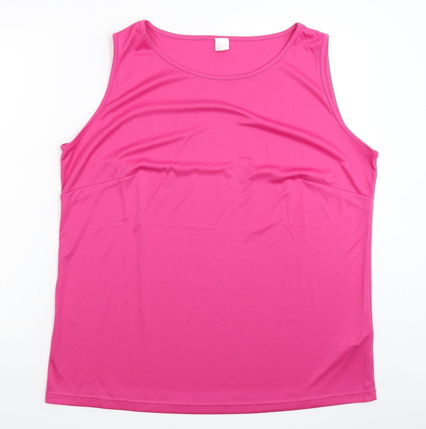 Preworn Womens Pink   Basic Tank Size 22
