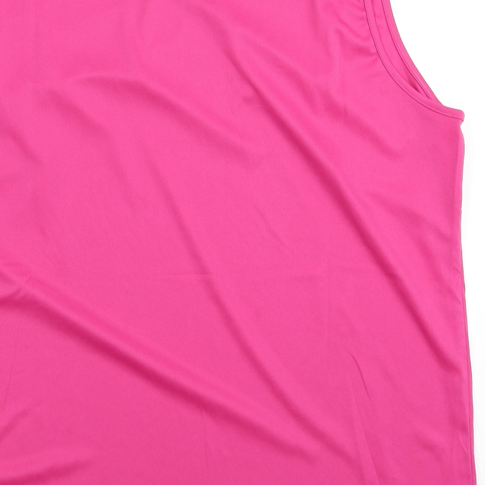 Preworn Womens Pink   Basic Tank Size 22