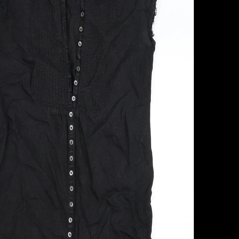 Jigsaw Womens Black   Shirt Dress  Size 8