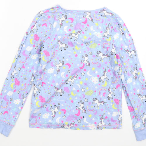 TU Boys Blue Solid   Pyjama Top Size 10-11 Years