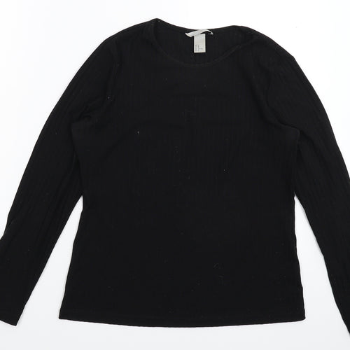 H&M Womens Black   Pullover Jumper Size M