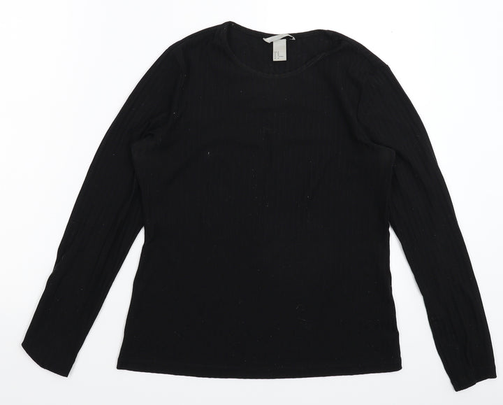 H&M Womens Black   Pullover Jumper Size M