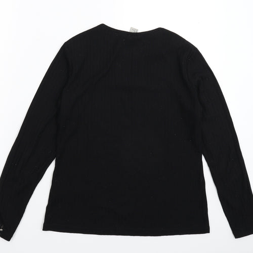H&M Womens Black   Pullover Jumper Size M