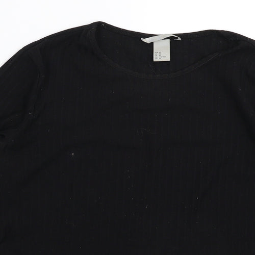 H&M Womens Black   Pullover Jumper Size M