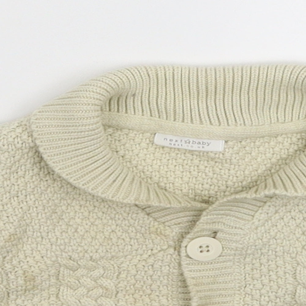 NEXT Boys White   Cardigan Jumper Size 3 Years