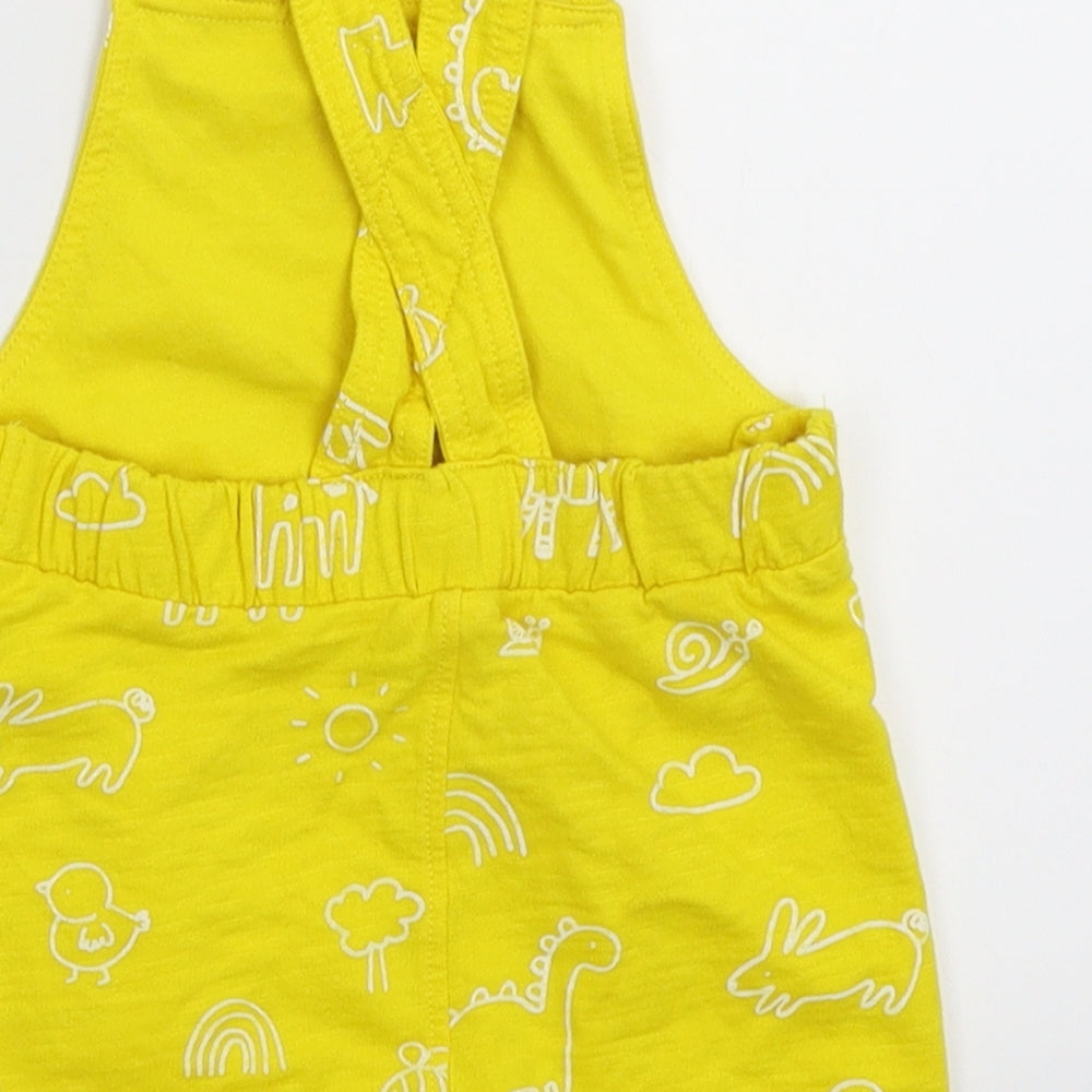 George Baby Yellow   Dungaree One-Piece Size 3-6 Months
