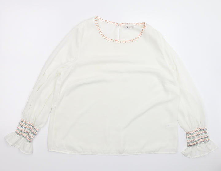 TU Womens White   Basic Blouse Size 18