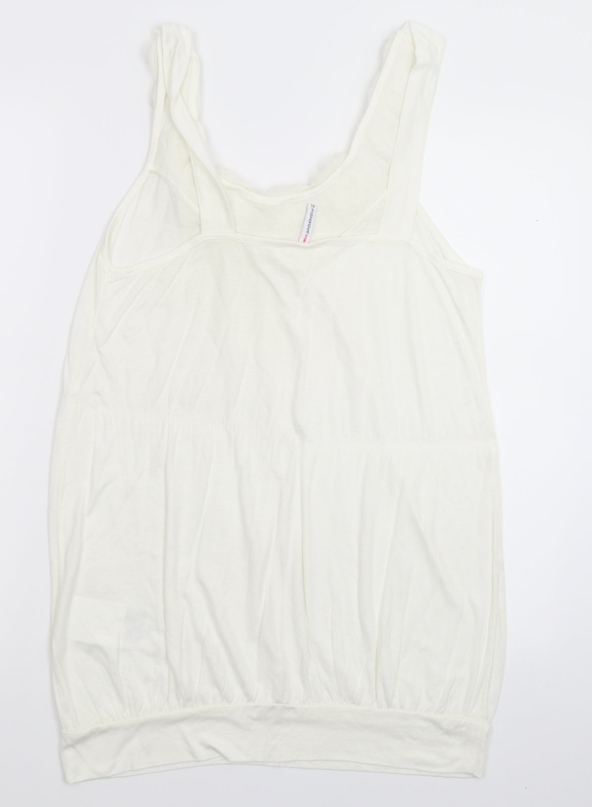 Fishbone Womens White   Basic Tank Size XL