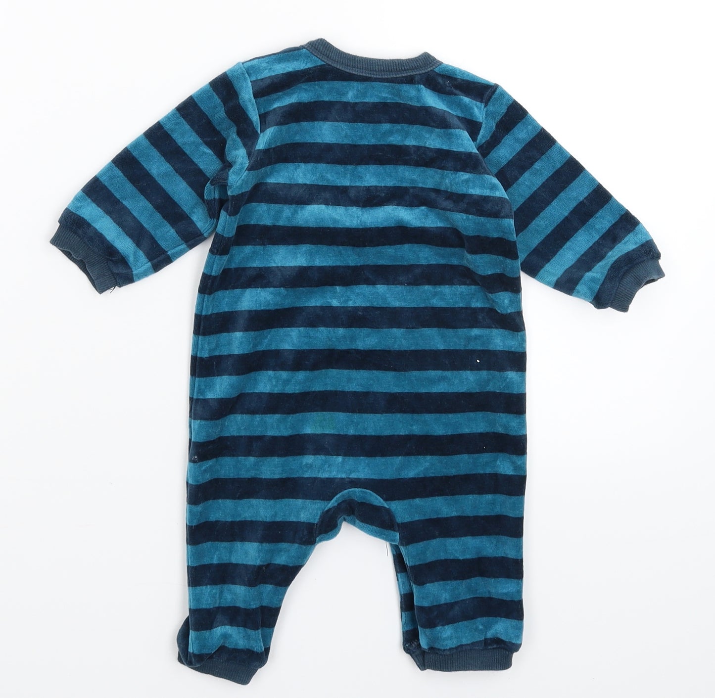 Matalan Baby Blue Striped  Babygrow One-Piece Size 3-6 Months