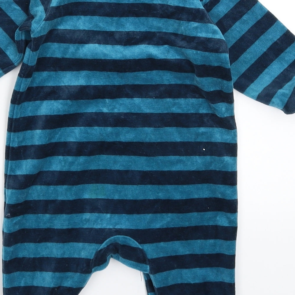 Matalan Baby Blue Striped  Babygrow One-Piece Size 3-6 Months