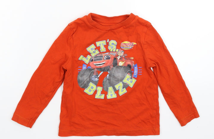 George Boys Orange   Basic T-Shirt Size 18-24 Months