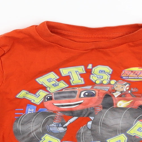 George Boys Orange   Basic T-Shirt Size 18-24 Months