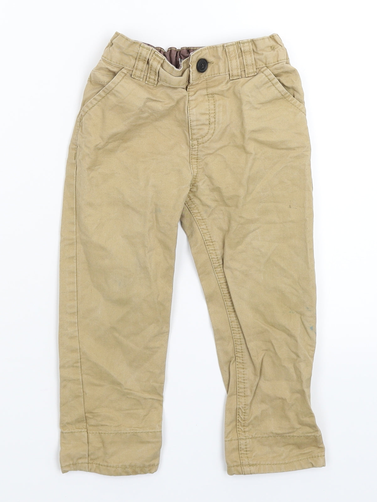 Nutmeg Boys Beige   Capri Trousers Size 18 Months