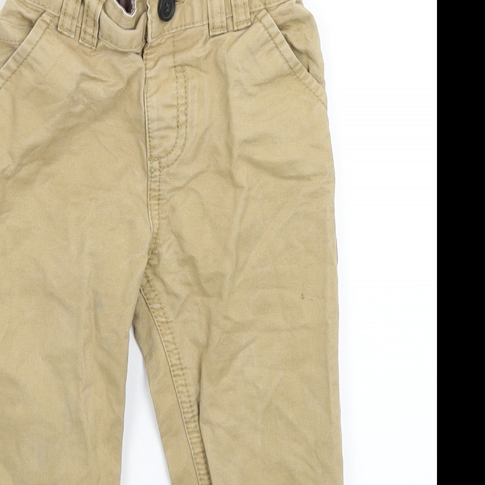Nutmeg Boys Beige   Capri Trousers Size 18 Months
