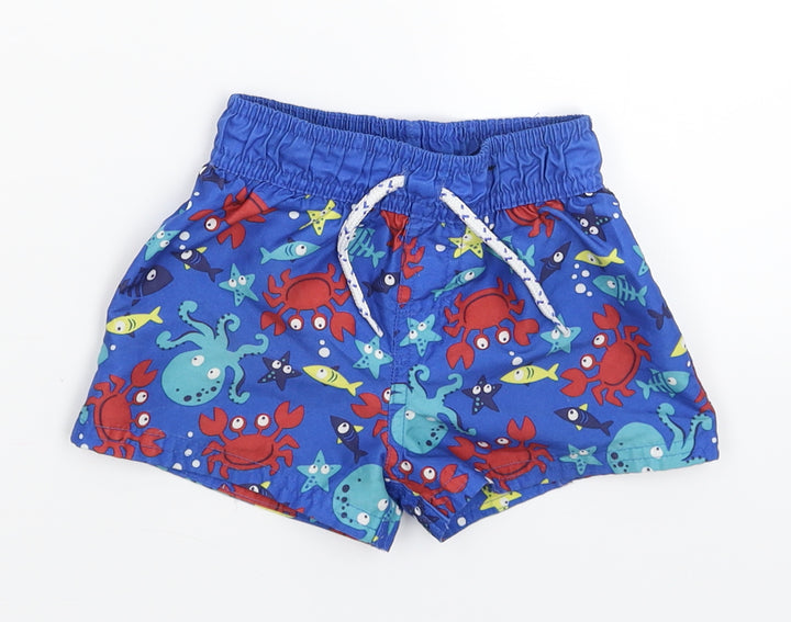 George Baby Blue   Cropped Trousers Size 12-18 Months  - Shorts