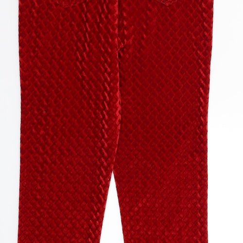 Vine Girls Red   Capri Trousers Size 14 Years - Leggings