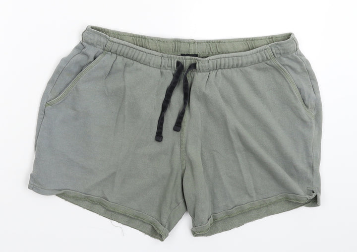 ASOS Womens Green Sweat Shorts Size 32 in