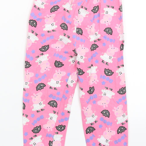 TU Girls Pink Solid  Cami Pyjama Pants Size 3-4 Years