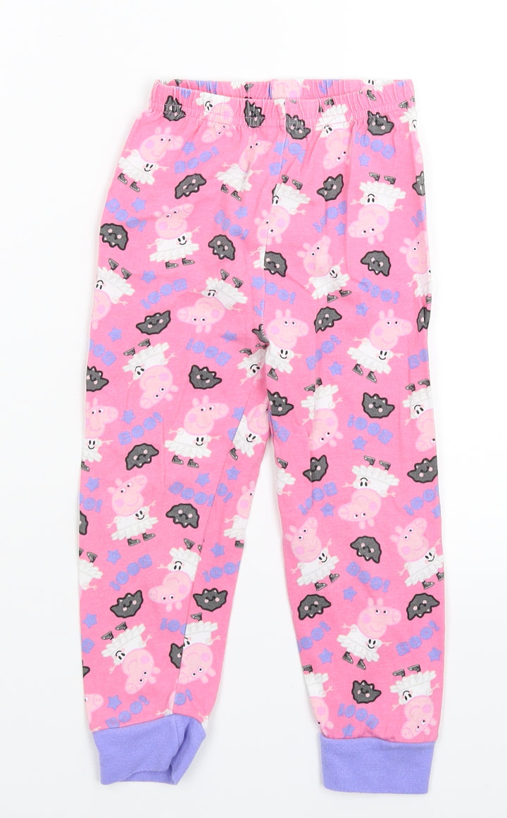 TU Girls Pink Solid Cami Pyjama Pants Size 3-4 Years