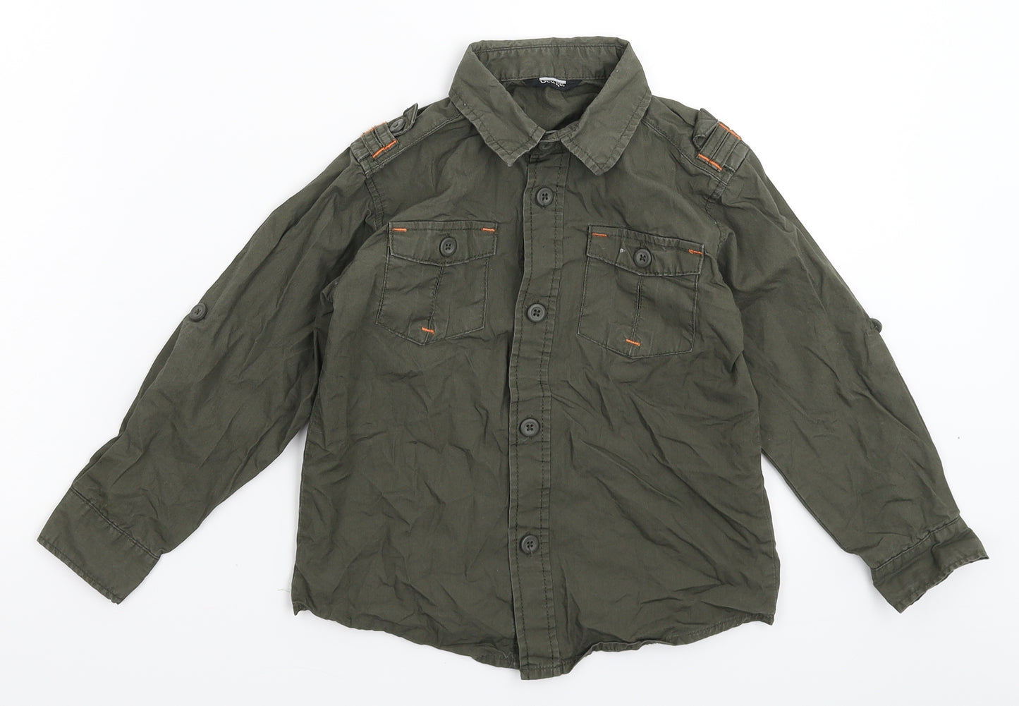 George Boys Grey   Basic Button-Up Size 4-5 Years