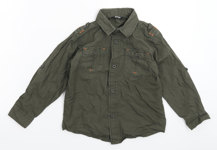 George Boys Grey   Basic Button-Up Size 4-5 Years