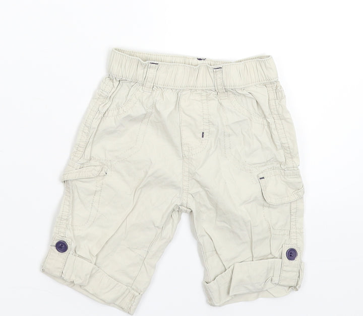 Nutmeg Baby Grey   Cargo Trousers Size 3-6 Months