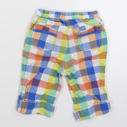 Baby Boden Boys Multicoloured Check  Capri Trousers Size 2-3 Years