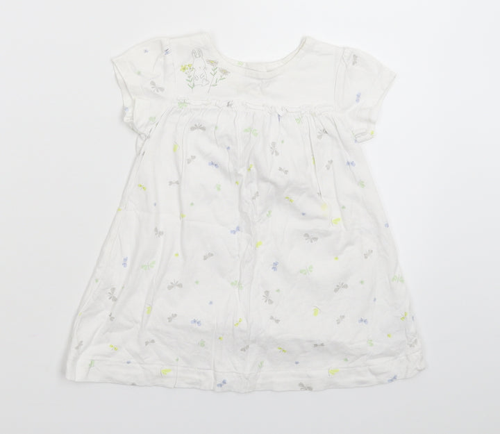 Merc Girls White T-Shirt Dress Size 12 Months
