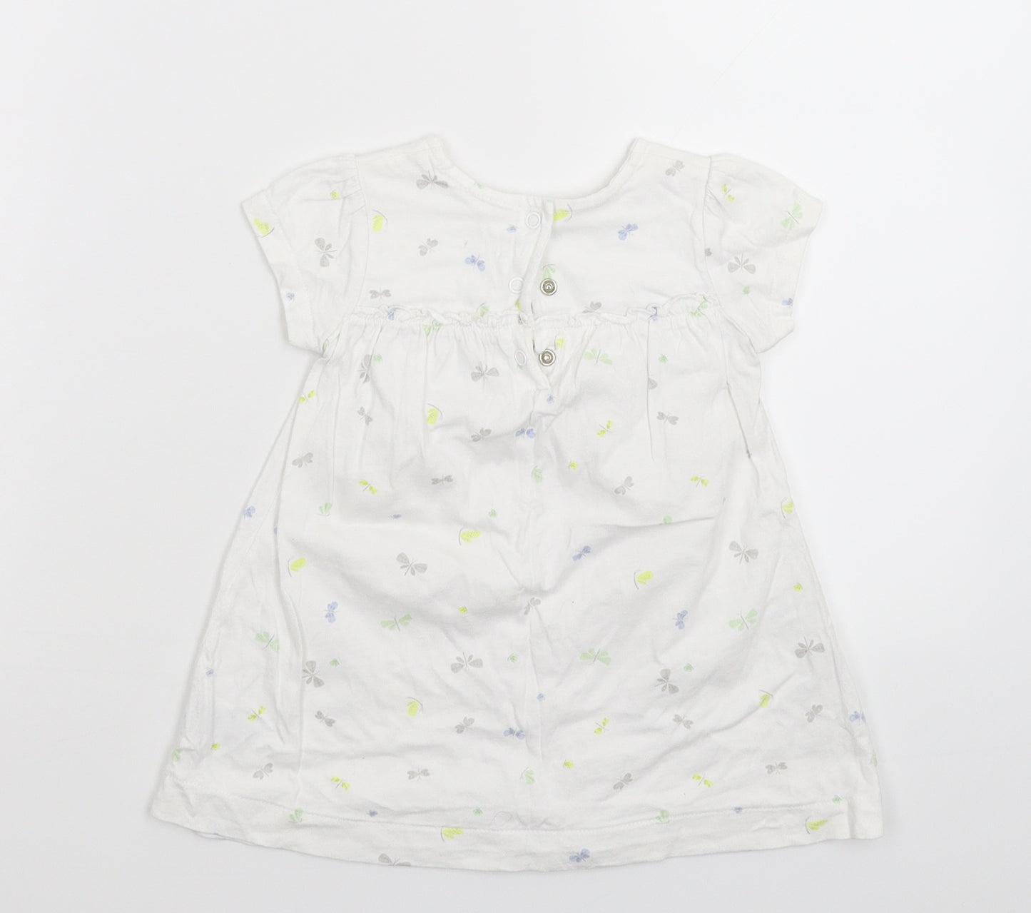 Merc Girls White   T-Shirt Dress  Size 12 Months