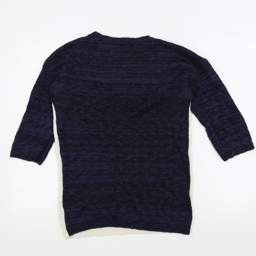 TU Womens Multicoloured Geometric  Pullover Jumper Size 8  - LOVE HEART