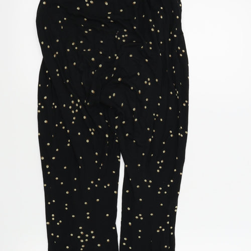 H&M Womens Black Polka Dot  Trousers  Size XS L23 in