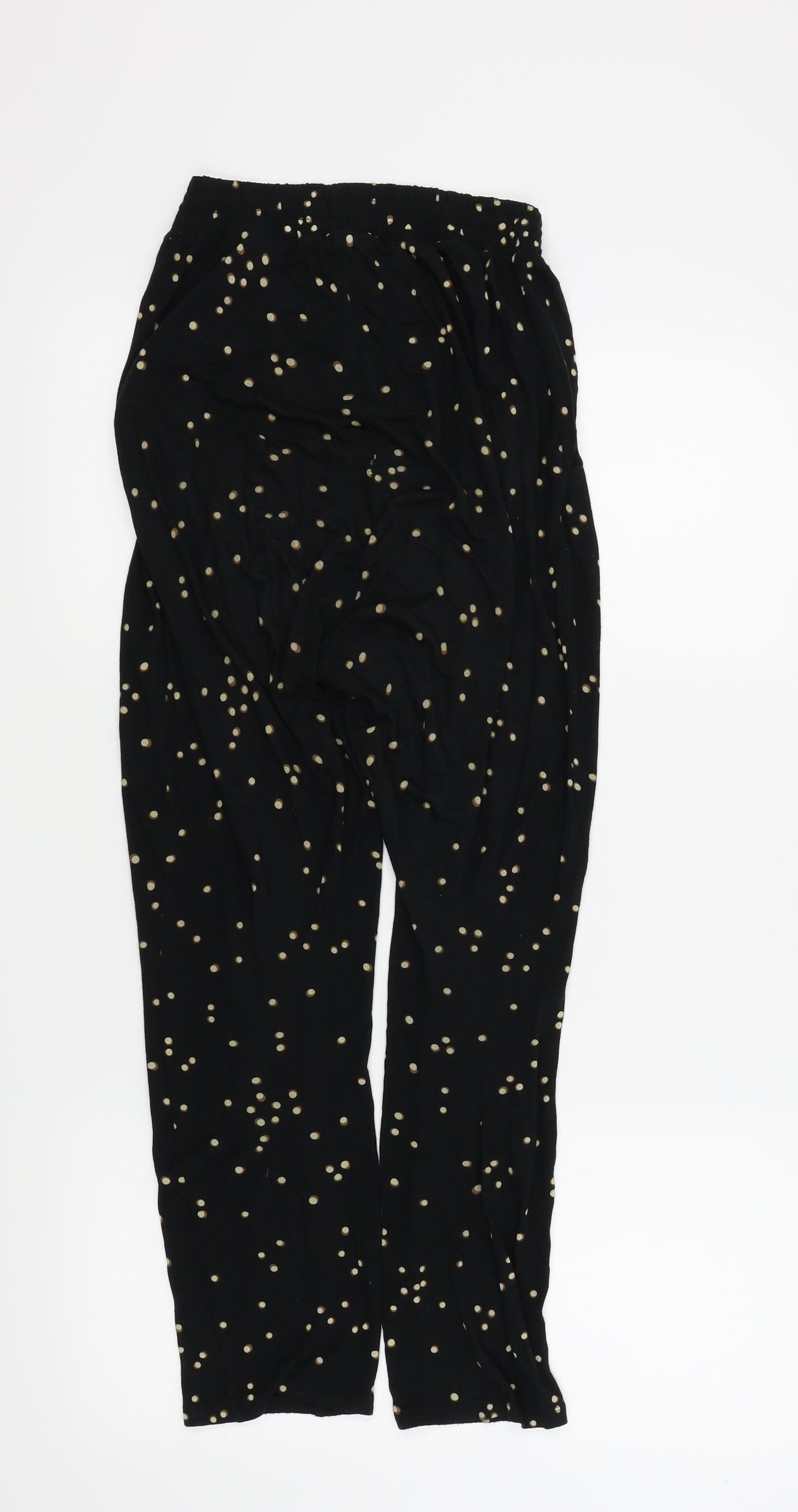H&M Womens Black Polka Dot  Trousers  Size XS L23 in