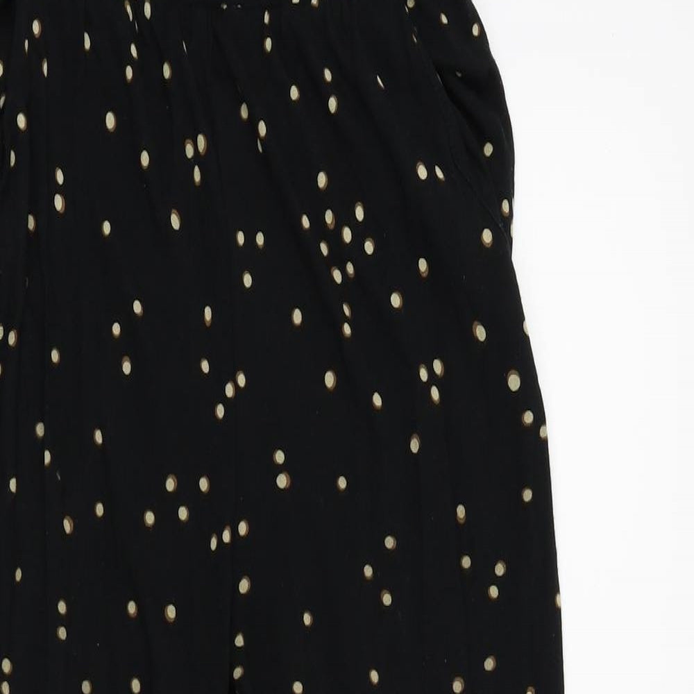 H&M Womens Black Polka Dot  Trousers  Size XS L23 in