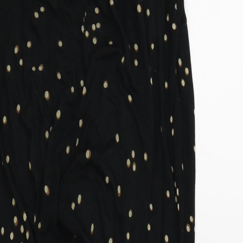 H&M Womens Black Polka Dot  Trousers  Size XS L23 in