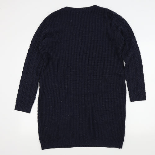 Primark Womens Blue Colourblock  Jumper Dress  Size 14