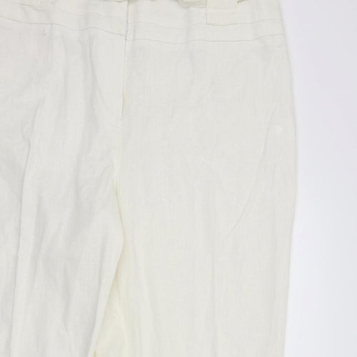 Autonomy Womens White   Dress Pants Trousers Size 18 L29 in